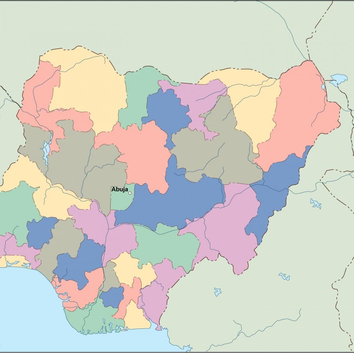 Mapa editagarria nigeria