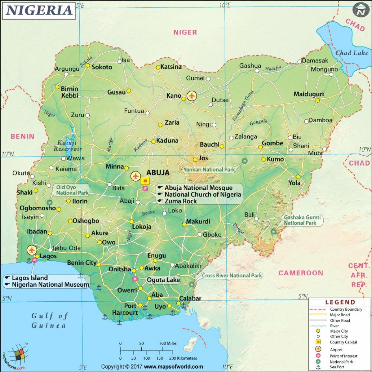 argazkiak nigerian mapa