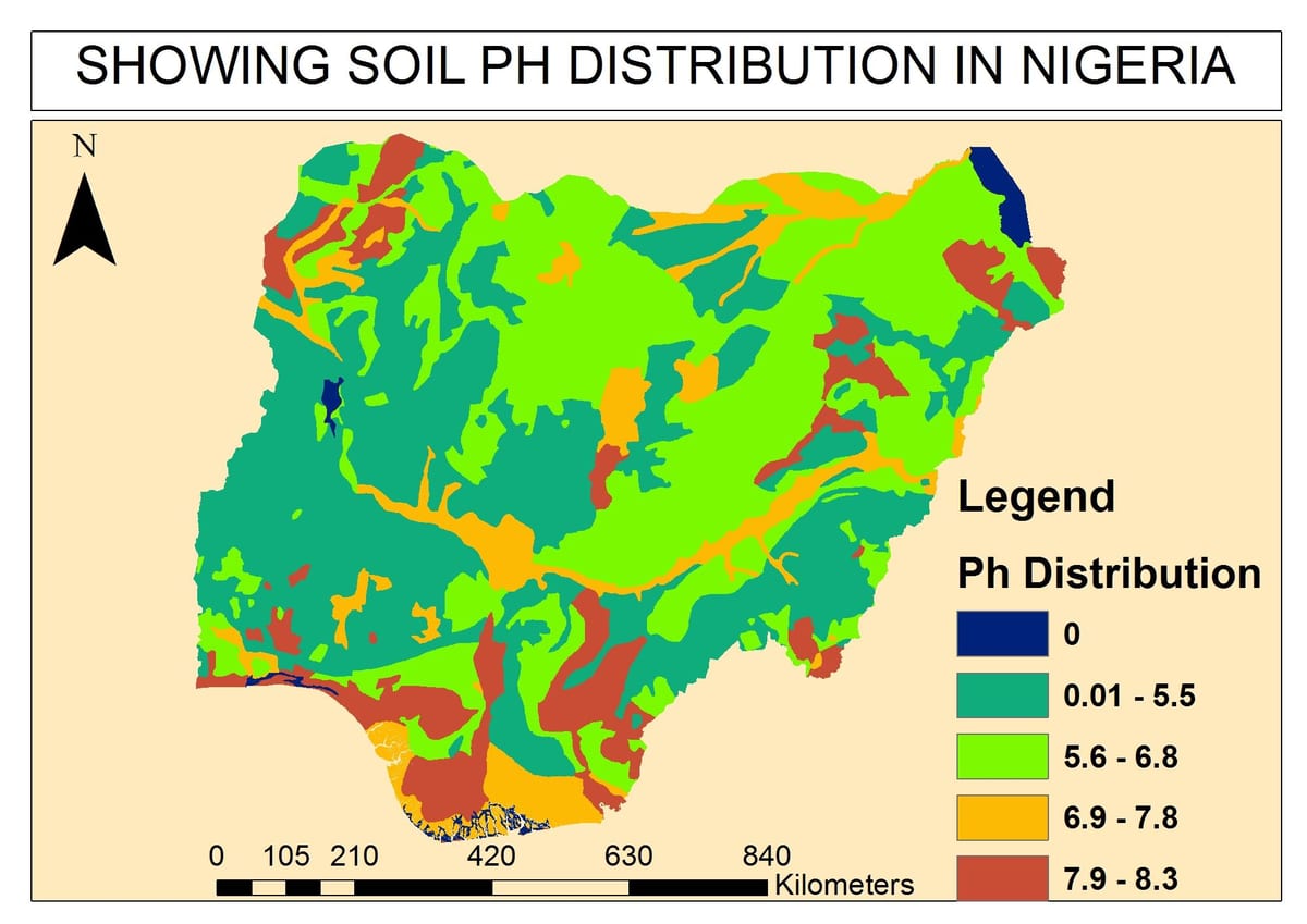 Mapa lurzoruaren nigeria