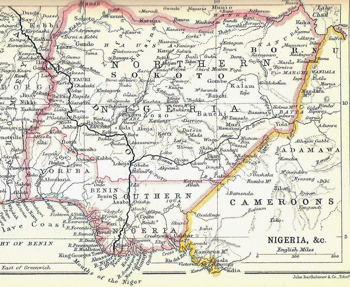 Mapa zaharra nigeria