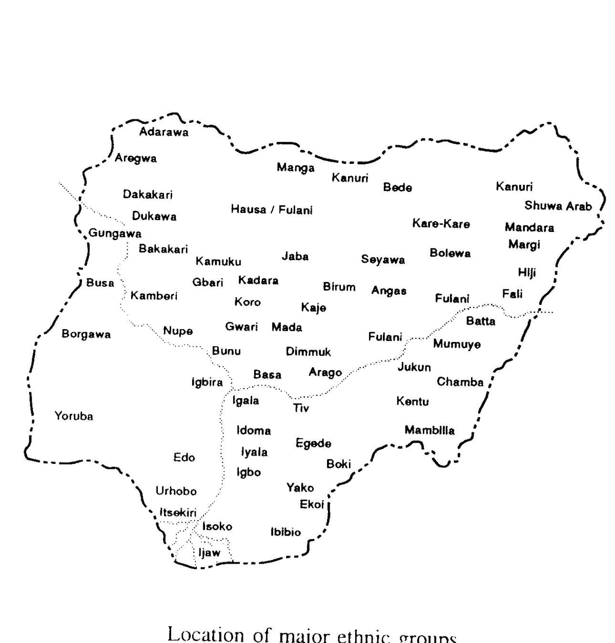 sketch bat marraztu mapa nigeria