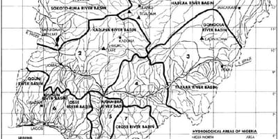 Mapa hidrologikoa nigeria