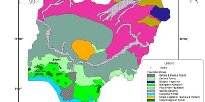 Mapa nigeria erakutsiz landaretza