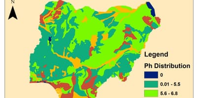 Mapa lurzoruaren nigeria