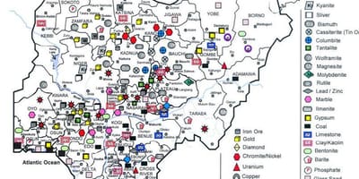 Mineral mapa nigeria