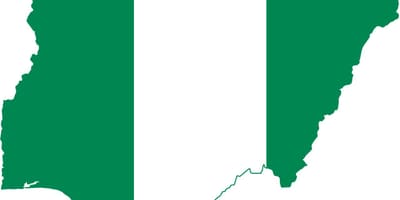 Mapa nigeria bandera