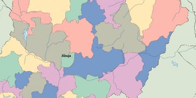 Mapa nigeria bektorea