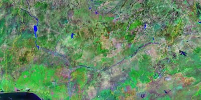 Mapa nigeria mendiak