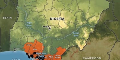 Mapa nigeria olioa