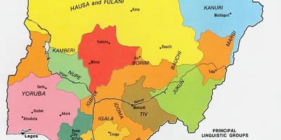 Mapa nigeria erakutsiz talde etniko