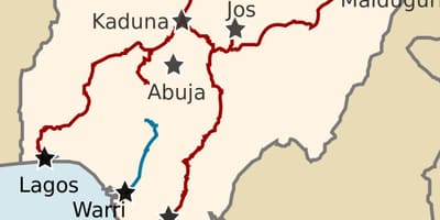 Mapa nigeria erakutsiz trenbideak